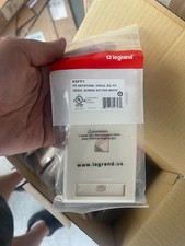 Lot Of 20 Legrand KSF P1 Keystone Faceplate 1-Hole Single Gang Fog White New picture