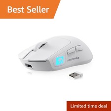Mambasnake M4 Ultra-Light Wireless Gaming Mouse, White picture