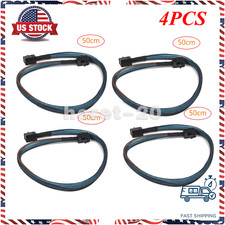 4PCS Internal Mini SAS SFF-8643 to Data SFF-8643 Female Server Card Cable 50CM picture