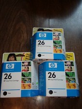 3pcs Genuine HP 26 Black Inkjet Print Cartridges 51626A picture