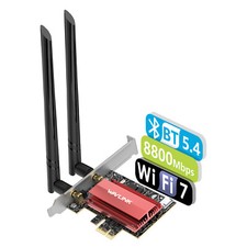 WiFi 6E WiFi 7 PCIe Network Card Tri-Band Intel AX210 BE200 Wireless Adapter picture