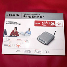 Belkin Wireless G Universal Range Extender One‑Touch Setup 802.11b/g picture