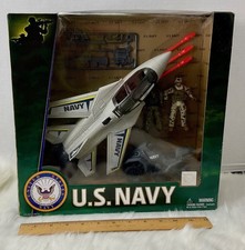 Excite U.S. Navy Fighter Jet Playset 3.75 Action Figures Military Toy NIB picture