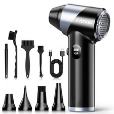Compressed Air Duster-310,000RPM Cordless Air Blower with LED Light, 4 Gear A... picture