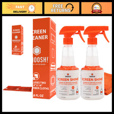 Screen Cleaner Spray & Microfiber Cloth Set - 16.9 fl oz, TV & Monitor Shine picture