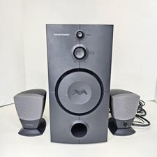Harmon Kardon HK395 PC Speaker Set Powered Subwoofer and 2 Speakers Working picture