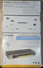 2x NETGEAR BUSINESS 8 Port PoE+ Unmanaged Switches picture