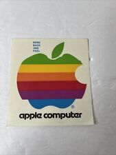 Think Different Original Vintage APPLE MACINTOSH Computer Rainbow Logo Sticker picture