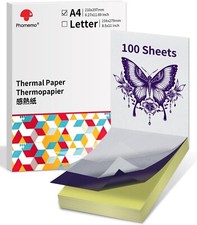100PC Tattoo Transfer Paper Stencil Thermal Tracing Tatoo Paper for Phomemo M08F picture