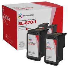 Products Compatible Pitney Bowes SL-870-1 Red Ink Cartridge Replacement 2-Pac... picture