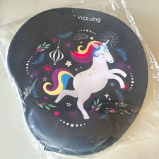 VicTsing Unicorn Mouse Pad Non-Slip Black Multicolor VTPC054AC picture
