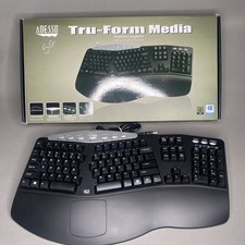 Adesso Tru-Form Contoured Ergonomic Media Keyboard PCK-208B picture