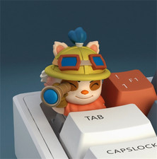 Hot Selling League Of Legends Teemo Handmade Keycap For Mechanical Keyboard New picture