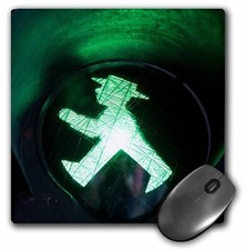 3dRose Germany, Berlin. Alexanderplatz. DDR Museum. Ampelmann. MousePad picture