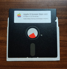 Apple II System Disk v4 Utilities FastCopy on 5.25 Floppy for II/+ IIc IIe IIgs picture