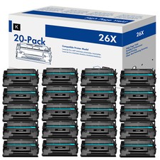 20PK Compatible With HP LaserJet Pro M402n MFP High Yield CF226X 26X Black Toner picture