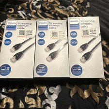 Philips Ethernet Streaming Internet Cable - 25ft pack of 3  picture