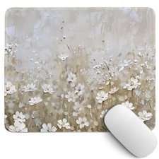Spring Floral Summer Wildflower Mouse Pad Girly Flower Desk Mat 10.2x8.3 Inch picture