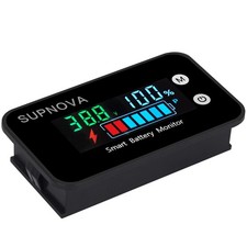 7-100V Battery Monitor, Color LCD with Temp &Buzzer Alarm picture