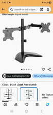 WALI Dual Monitor Desk Mount MF002 Tilt & Rotate. picture