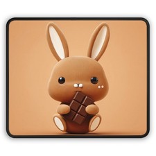 Chocolate Bunny Gaming Mouse Pad | Cute Kawaii Rabbit Design picture