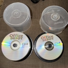 OFFICE DEPOT 52X CD-R Blank CD’s. Approximately 70+. picture