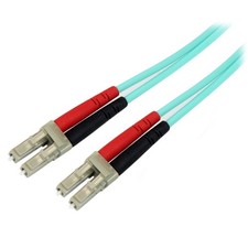 StarTech A50FBLCLC8 8m LC/UPC OM3 Fiber Optic Cable Aqua 100G picture