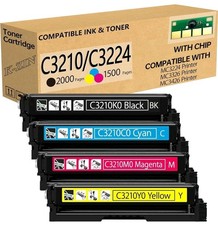 C3210 C3224 Toner Cartridge(with Chip) Compatible with Lexmark C3210K0 C3210C0.. picture