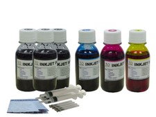 Large 600ml Premium bulk refill ink Cartridge Printer 4 colors +syringes picture