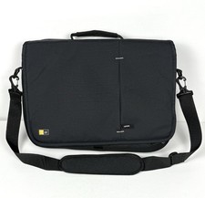 Case Logic Black Teal Inner And Outer Pockets Laptop Carry Shoulder Bag picture
