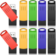 Kootion USB 2.0 8GB 16GB 32GB 64GB 128GB 10 Pack Flash Drive Memory Mixed Color picture