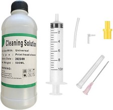 500ml Unblock Print Head Nozzles for Epson Canon Printer Cleaning Kit Cleaner picture