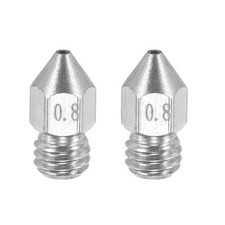 MK8 Nozzles 0.8mm 3D Printer Extruder Nozzle for 3mm Filament Pack of 2 picture