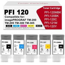 PFI-120 Pigment Ink Tank 130ml High Yield for imagePROGRAF TM-200 TM-205 TM-300 picture