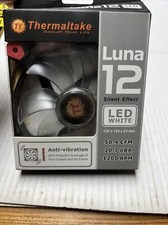 Thermaltake CL-F018-PL12WT Anti-Vibration Luna 12 LED White 120x120x25mm Fan picture