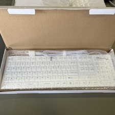Waterproof Keyboard Cybernet Cyb-IKB-105 Medical White Washable Silicone New picture