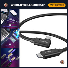25ft USB C Fiber Optic Cable, 10Gbps Data Transfer & 60W Fast Charging, Compatib picture