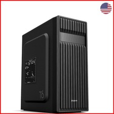 Durable Black Computer Case T6 - Pre-Installed Cooling Fan for Gaming Setup picture