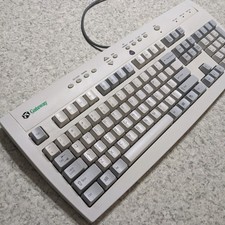 Vintage Gateway AnyKey 124 Key Programmable PS/2 Mechanical Keyboard Retro PC picture