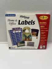 Broderbund The Print Shop Home Office & Labels PC Install CD Vintage picture