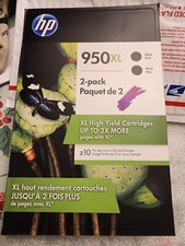 Genuine HP 950XL Ink Cartridges Black (2-Pack) Expired 06/2022 New Old Stock picture