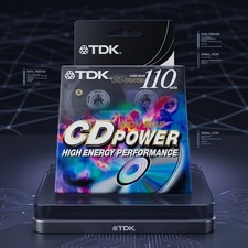 TDK CD Power 110 Type II High Bias Cassette Tapes 2 Pack Sealed Blank Audio picture