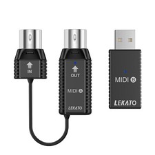 LEKATO Wireless MIDI Adapter, Bluetooth Midi Adapter with USB, Ultra Low Late... picture