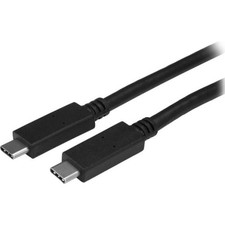 StarTech USB31C5C1M 1m USB-C Cable 5A Power Delivery 10Gbps picture