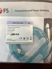 5m (16ft) LC UPC to LC UPC Flat Clip Uniboot Duplex OM4 Multimode Fiber Cable  picture