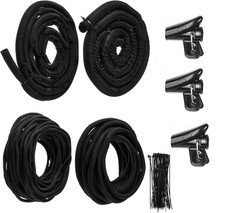 Car High Temperature Resistant Split Wire Loom Kit 4 size &Ties for Cable Sleeve picture