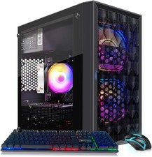 STGAubron Gaming PC Desktop,Ryzen 5 5500 up to 4.2GHz,RTX 3050 6G,16G,512G,W11H picture
