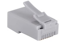 Monoprice 8P8C RJ45 Plug with Inserts for Solid Cat6 Ethernet Cable - Gray (100 picture