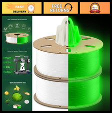 Glow in the Dark 3D Printing Filament 1.75mm 1Kg 2-Pack, Dimensional Accuracy +/ picture