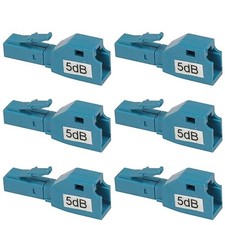 6x 5dB LC Fiber Optic Attenuator Plug-In Connector Single Mode Fixed Optical picture